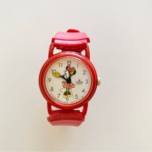 Vintage Lorus Disney Red Minnie Mouse Watch ❤️